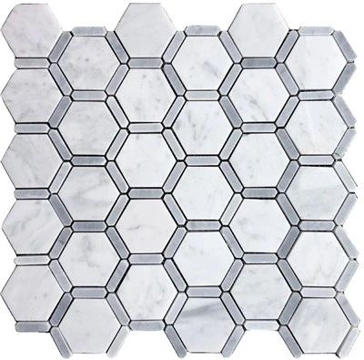 Egzagòn Carrara Marble mozayik mozayik
