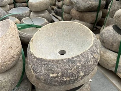 Round Cobblestone lavabo